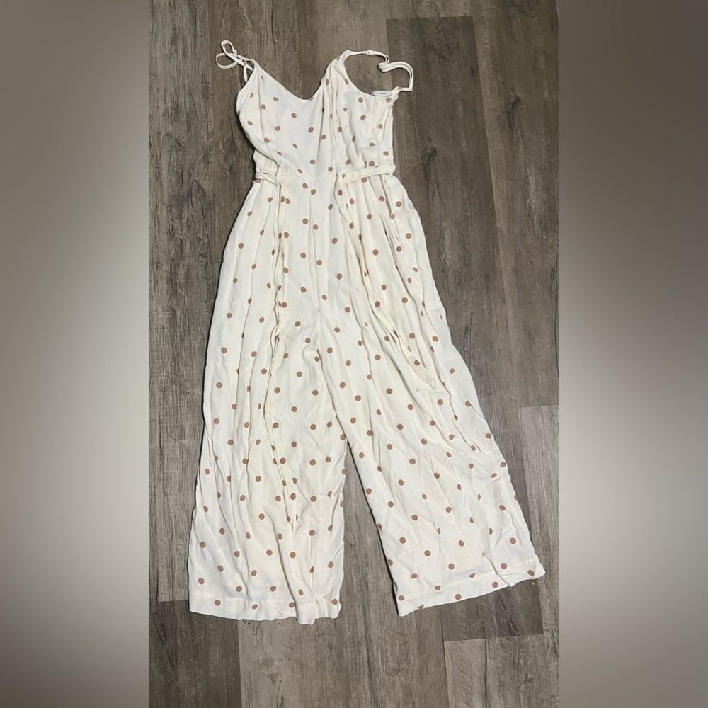 American Eagle Wide Leg Cropped Jumpsuit